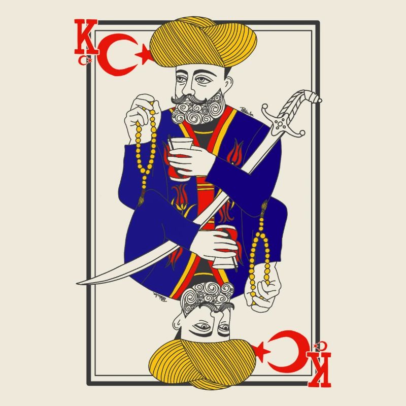 Carte à Jouer de la Tradition Turque
