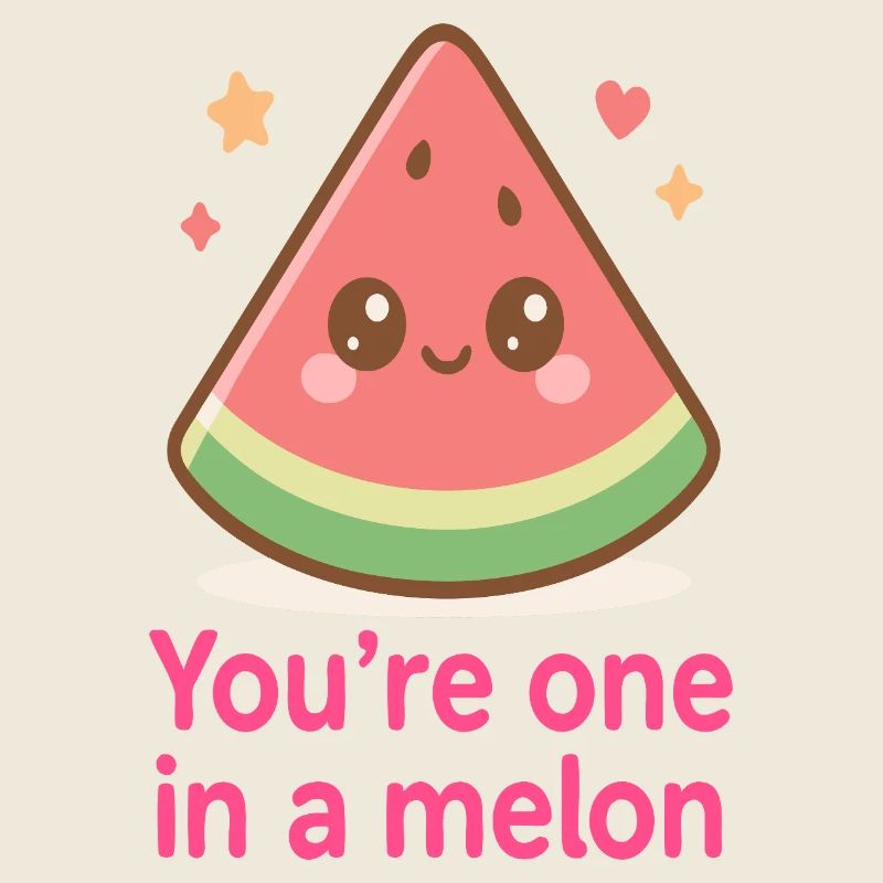 Kawaii Melonen Motiv