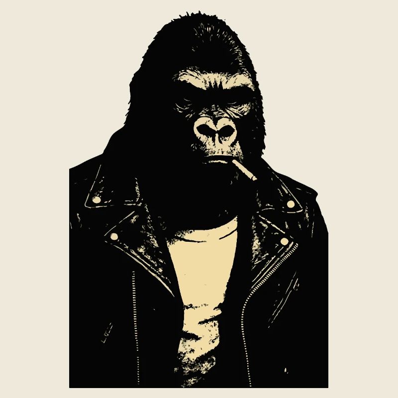 Gorilla Rebel Lederjacke