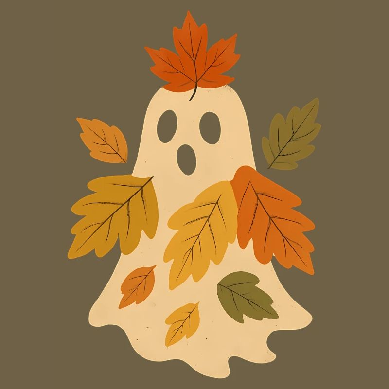 Herbstgeist mit Blättern
