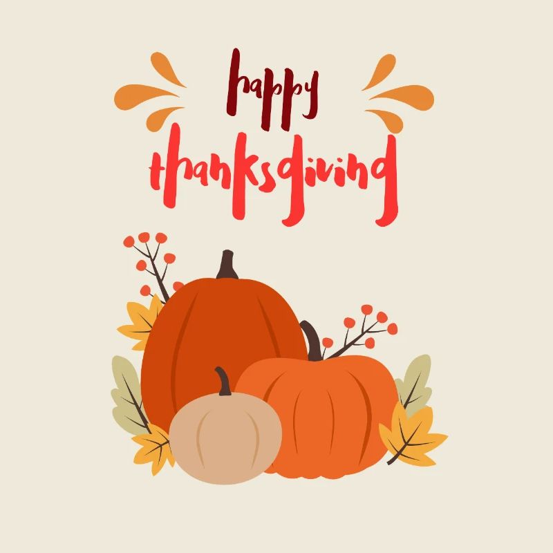 Thanksgiving Fall Pumpkin Scene