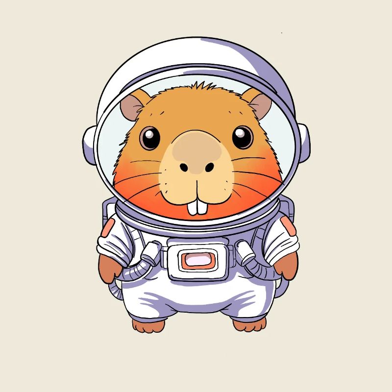 Capybara Astronaut