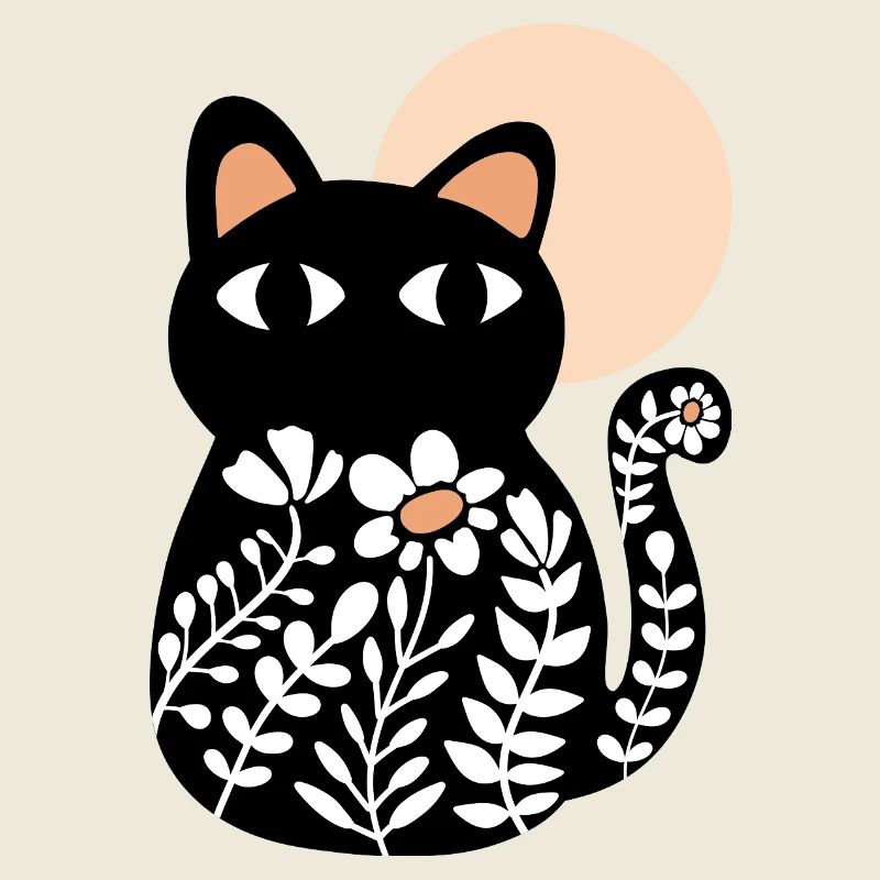 Cat in bloom