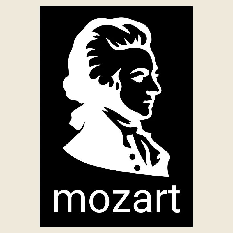 Mozart Silhouette Contrast