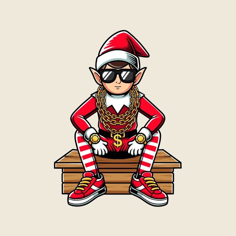 Weihnachtself Bling Rapper