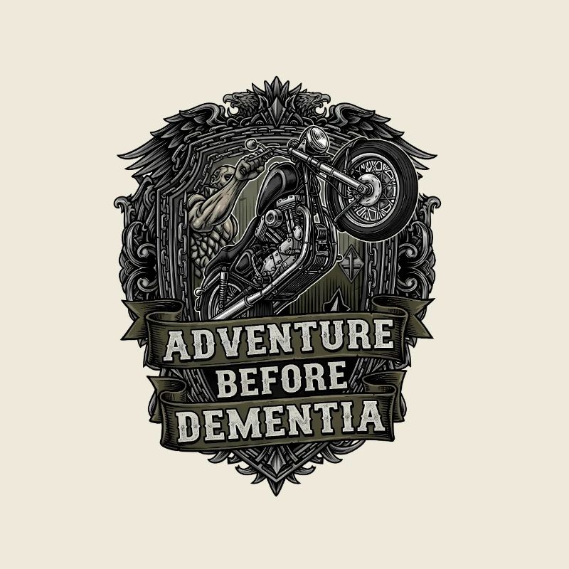 Adventure Before Dementia Motorradfahrer Lustig