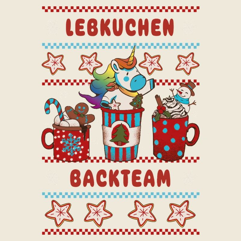 Lebkuchen Backteam Einhorn Weihnachten backen