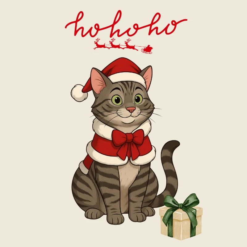 HoHoho, chat gris