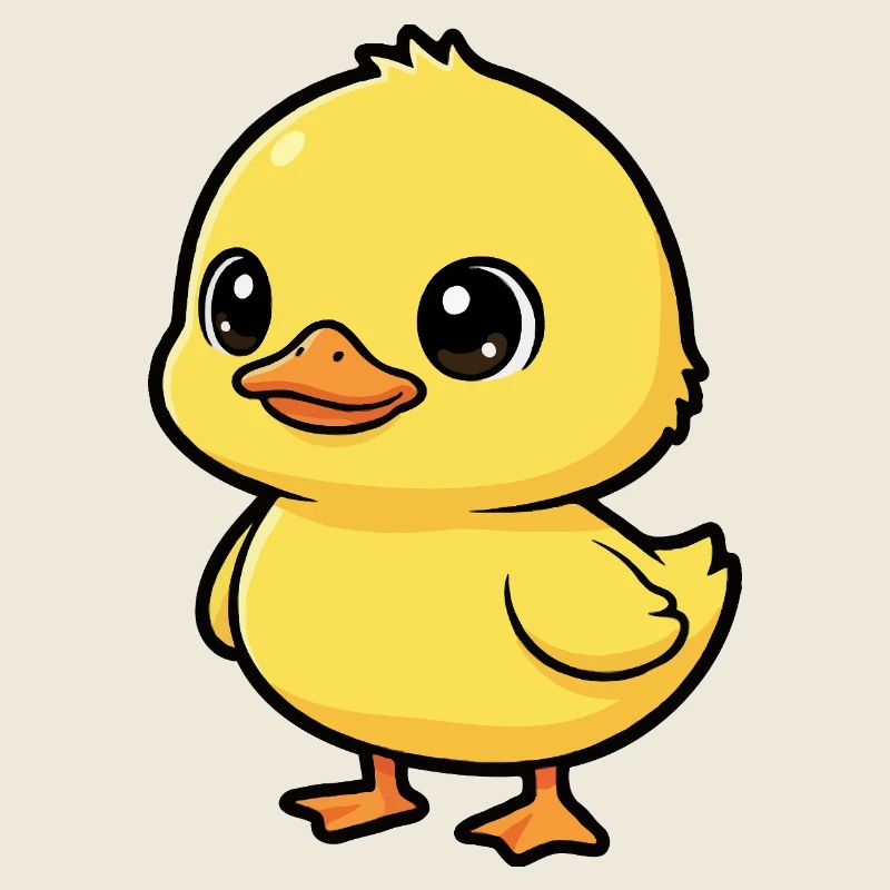 Mignon canard kawaii