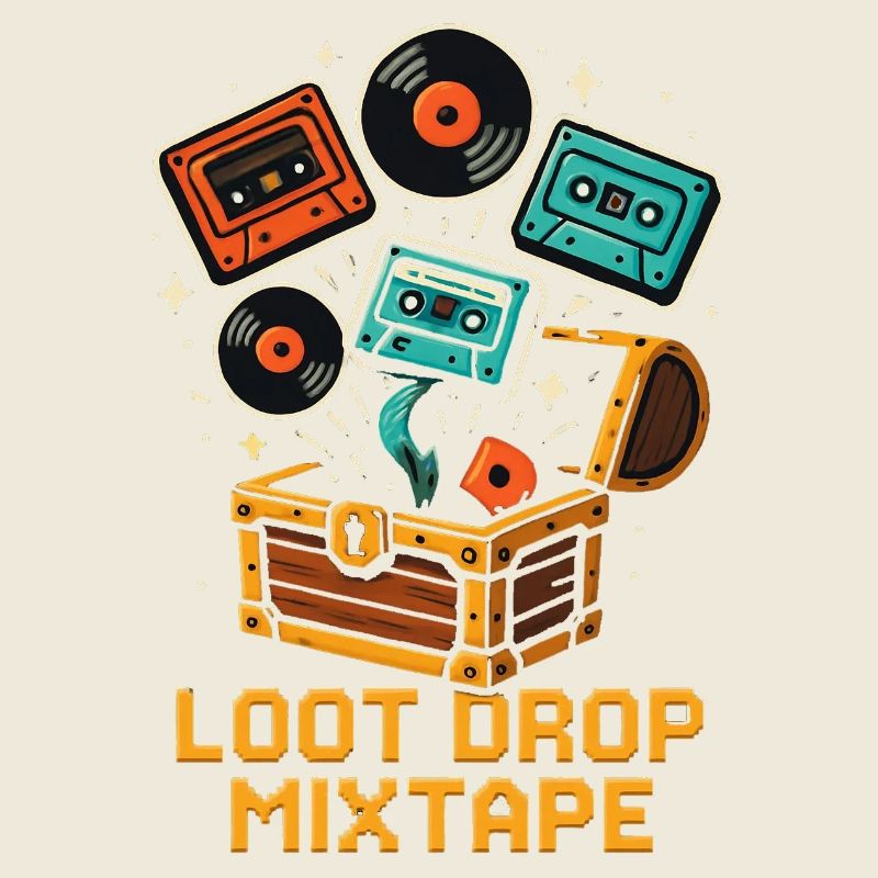 LOOT DROP MIXTAPE Retro Gaming K7 Vinyl