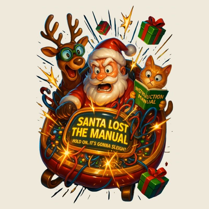 Santa Claus loses the manual