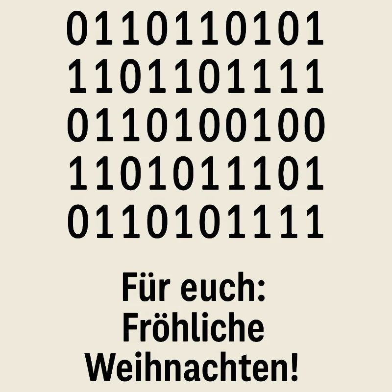Weihnachtscode Binärmuster