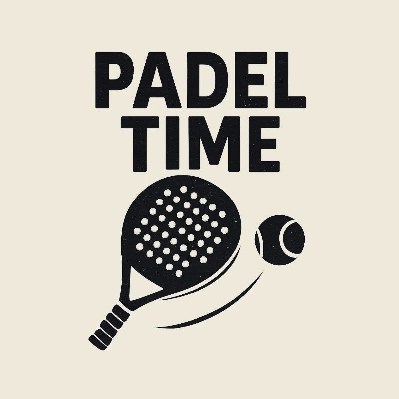 Padel Time – Paddel & Ball Grafik
