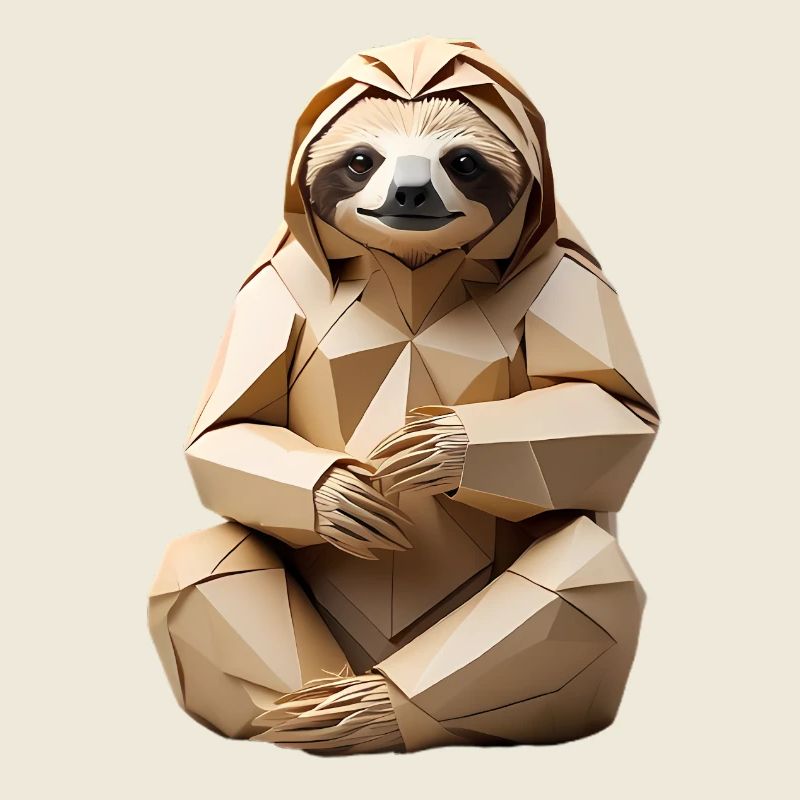 Polygon-Sloth Kuschel-Design
