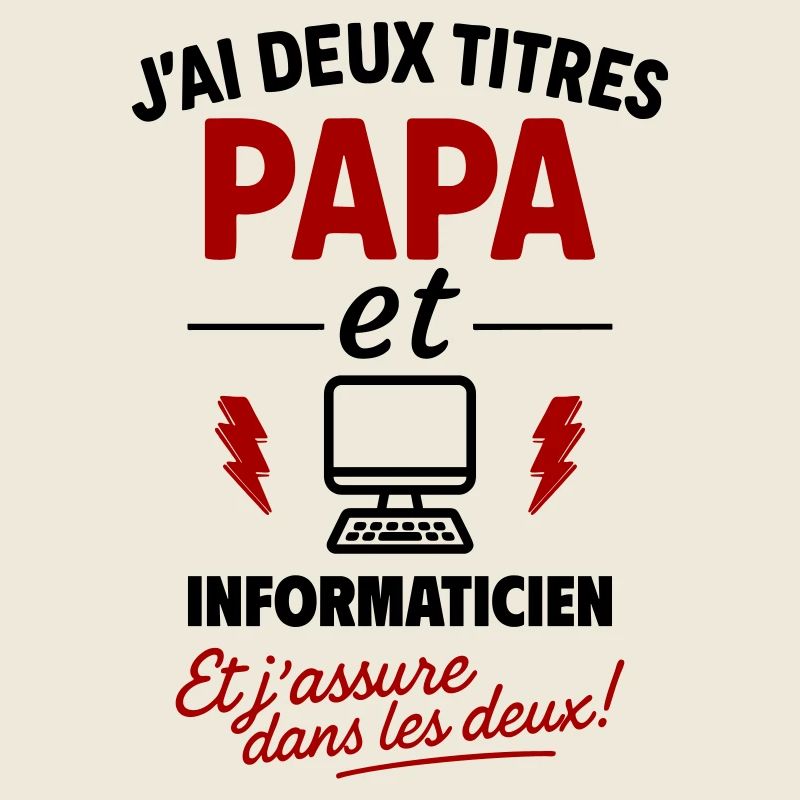 Vater und Informatiker schenken dem Vatertag Weihnachten ein Geschenk