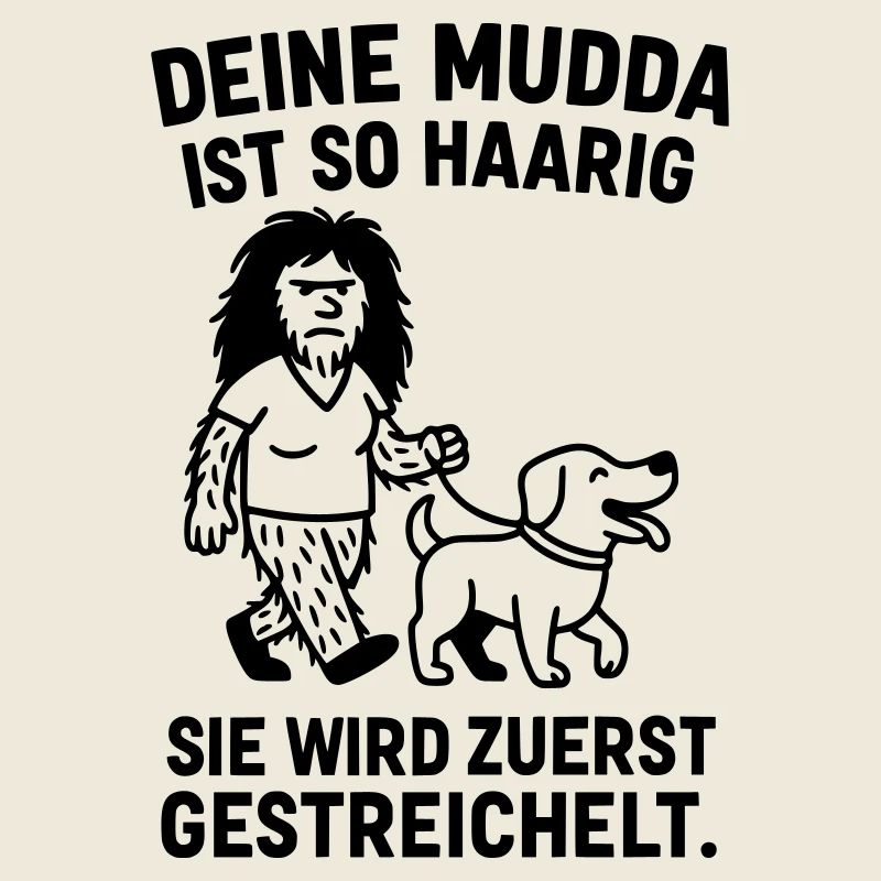 deine mutter haarig witz