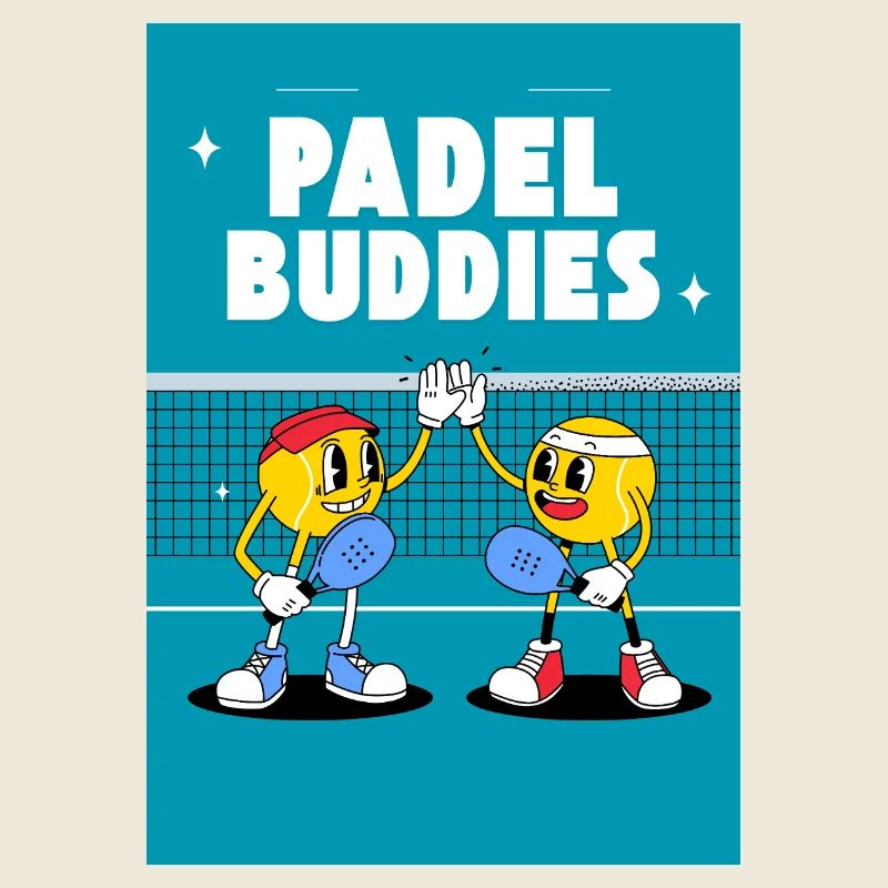 Duo de copains de padel High Five