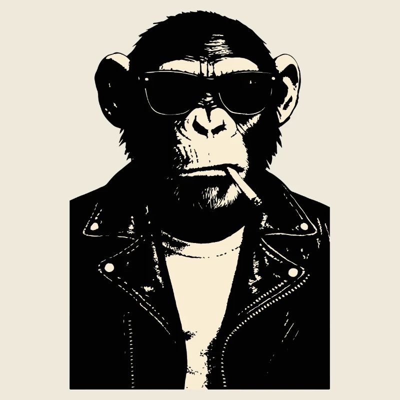 Monkey Rebel in Leather