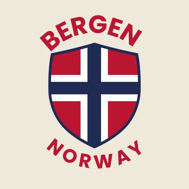 Emblème du Bouclier de Norvège de Bergen