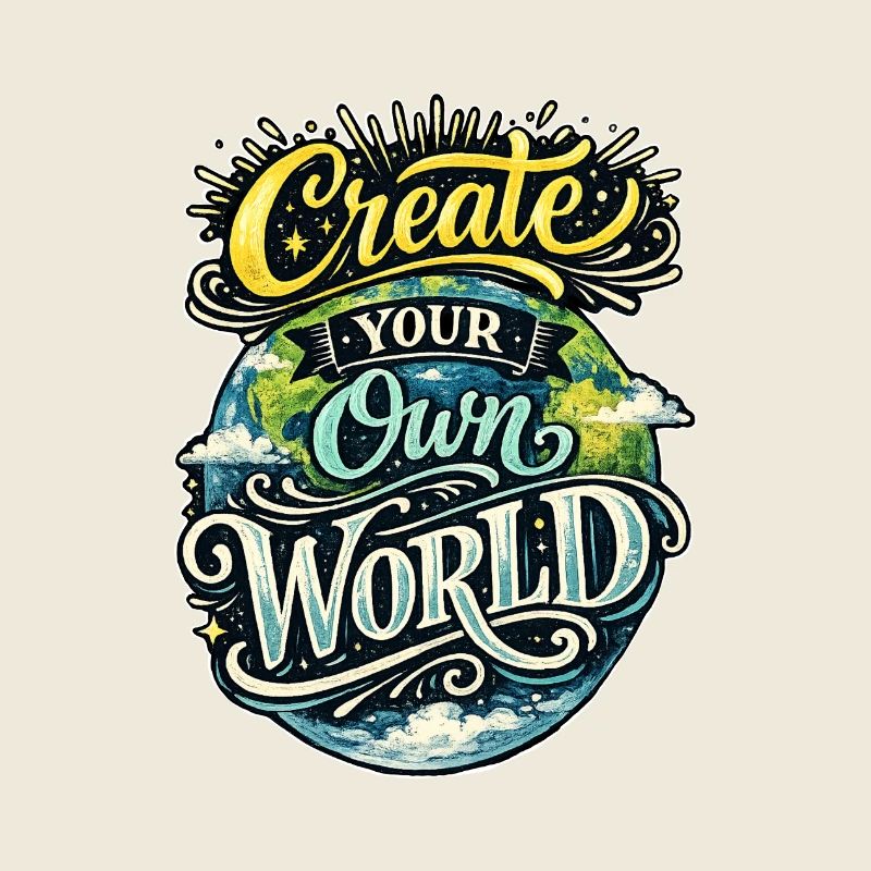 Create Your Own World – Hand Lettering Creativity 