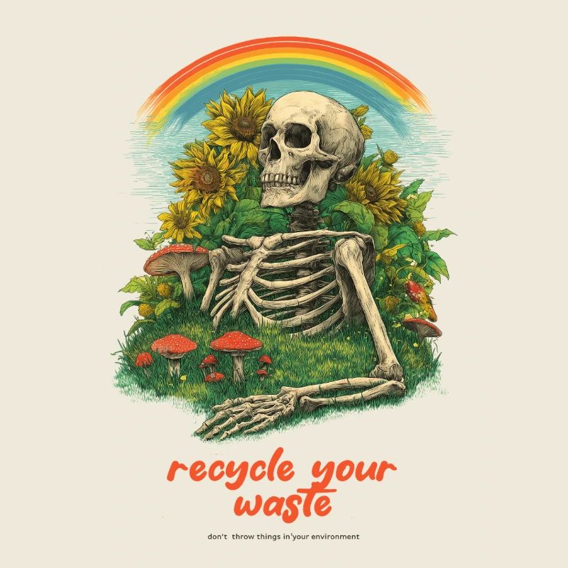 Recyclez votre squelette de jardin à ordures