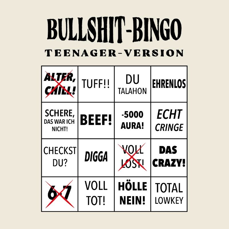 Bingo à la connerie – Version ado
