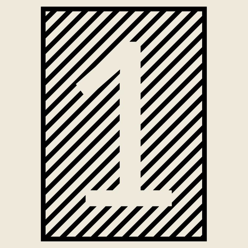 Numéro 1 - bandes encadrées