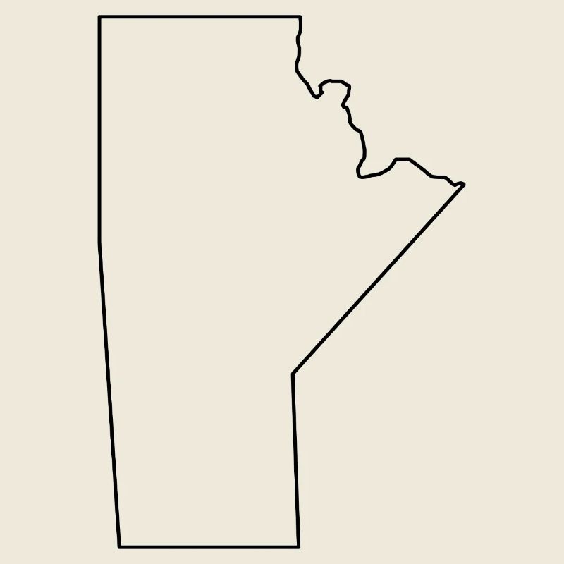 Manitoba outline map
