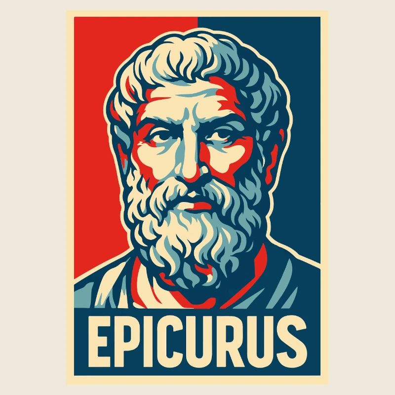 Epikur Pop-Art-Porträt