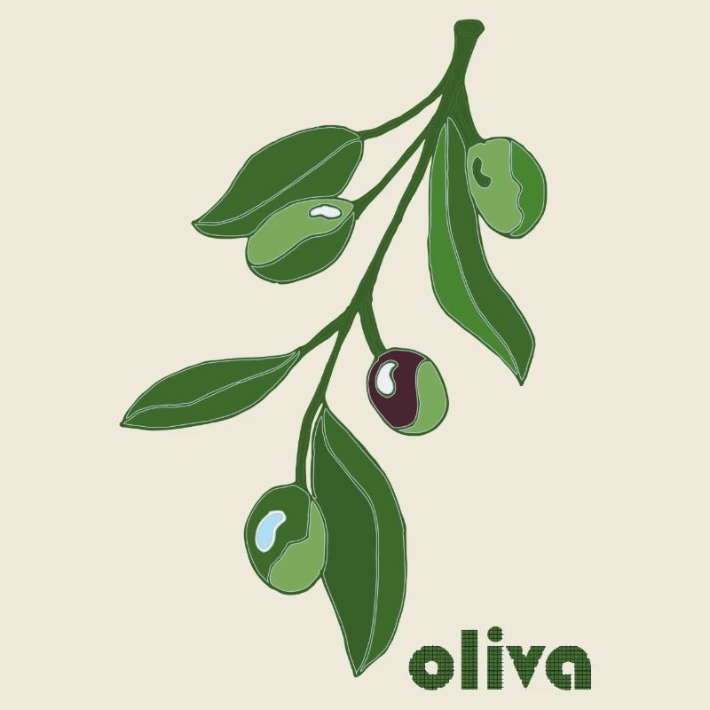 Olive Branch Graphic Green