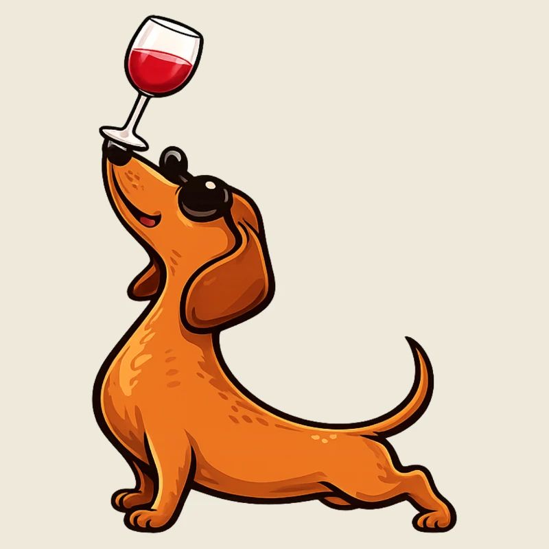 Teckel, amoureux du vin, maman de chien viennoise
