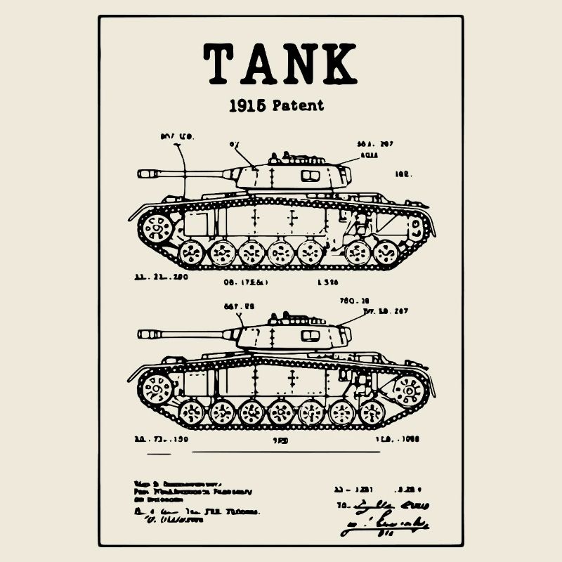 Brevet du plan Tank 1915