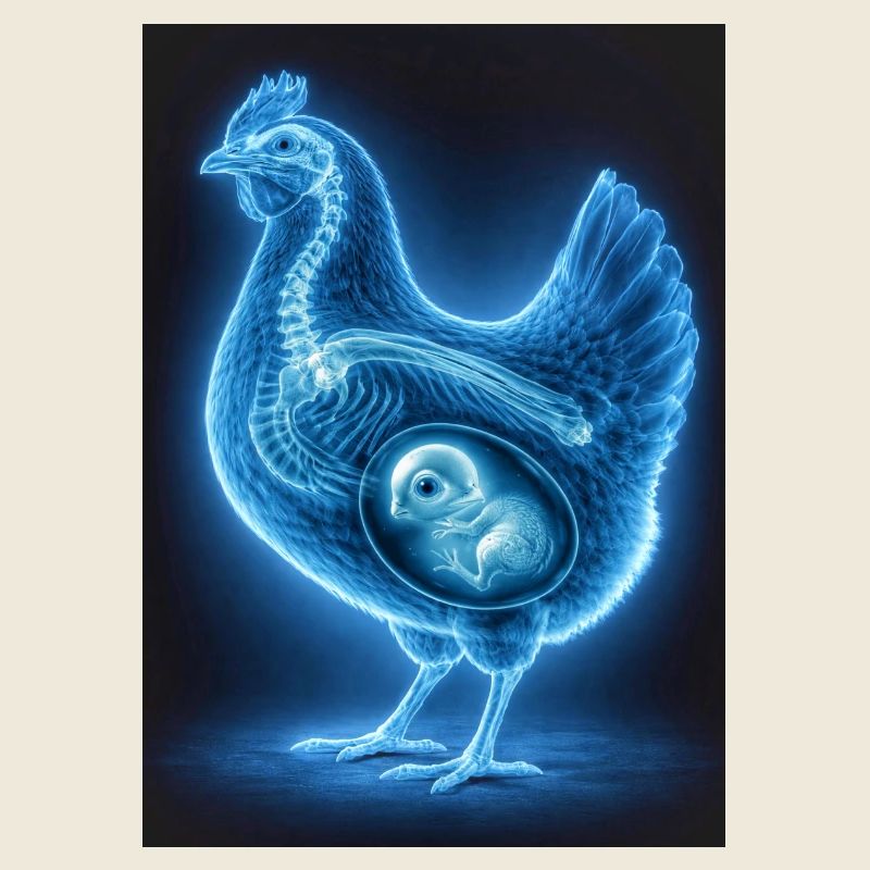 Neon Poulet Fetal Art