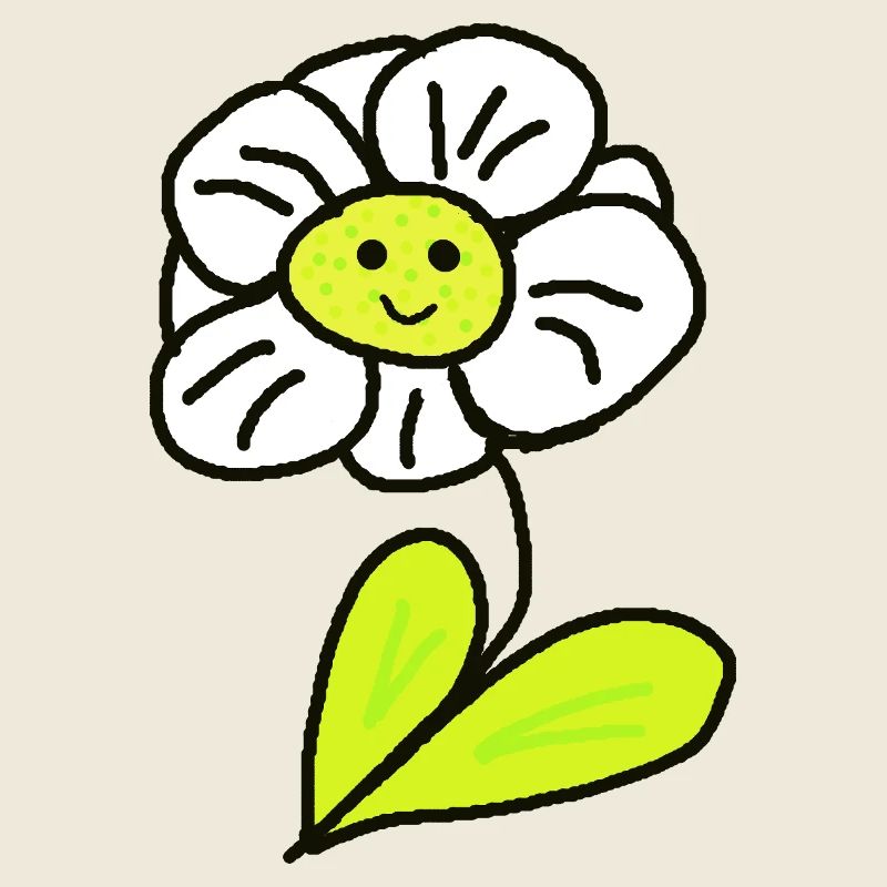 Fröhliche Blume Blumen Kinder