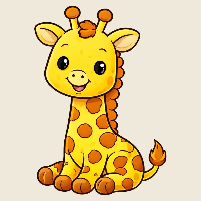 Joie de girafe câline