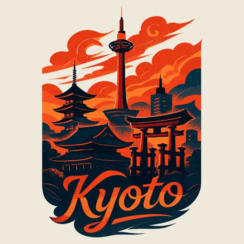 Kyoto Skyline – Design japonais