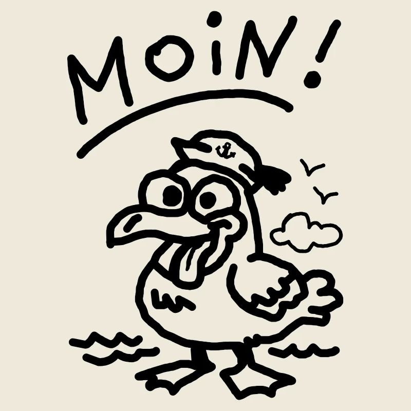 Moin stupid seagull funny seagull sea vacation beach