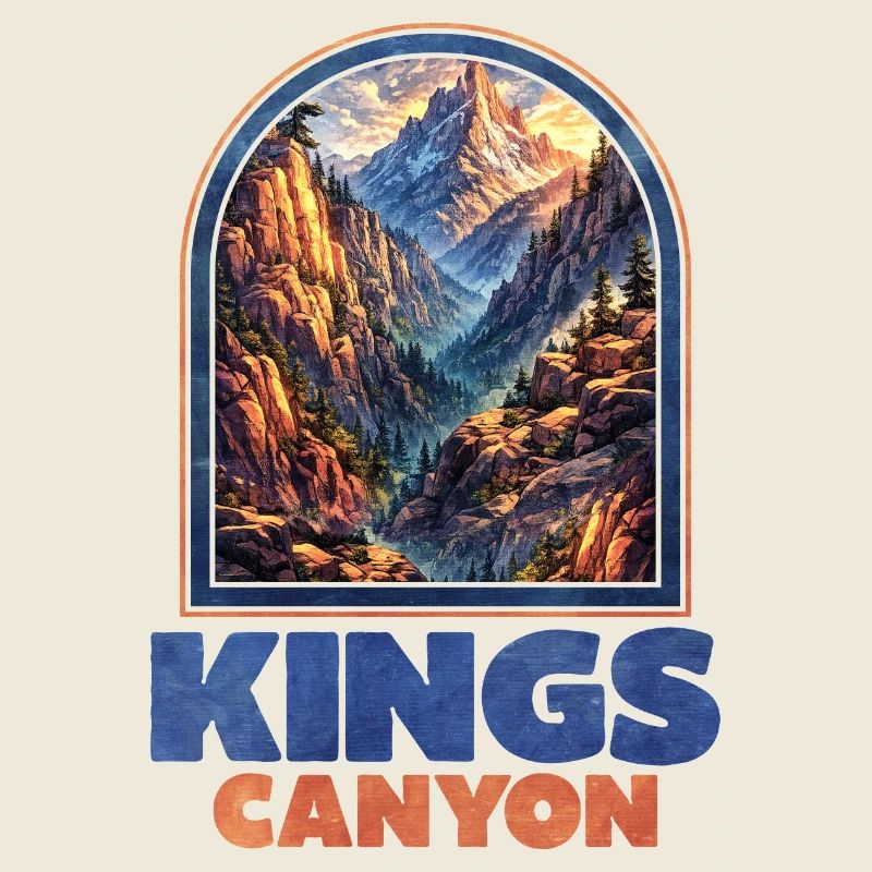 Kings Canyon Mountain Landscape Poster