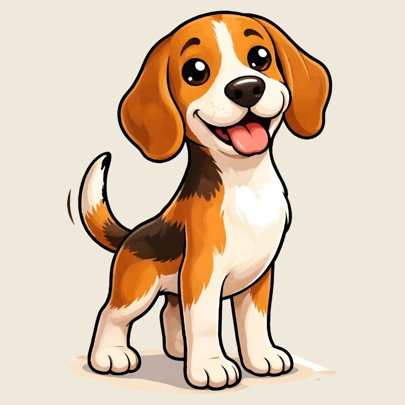 Beagle Dog Cute Funny Fun Design