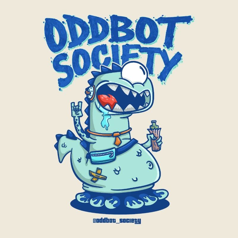 ODDBOT-GESELLSCHAFT Dino-Roboter Blau