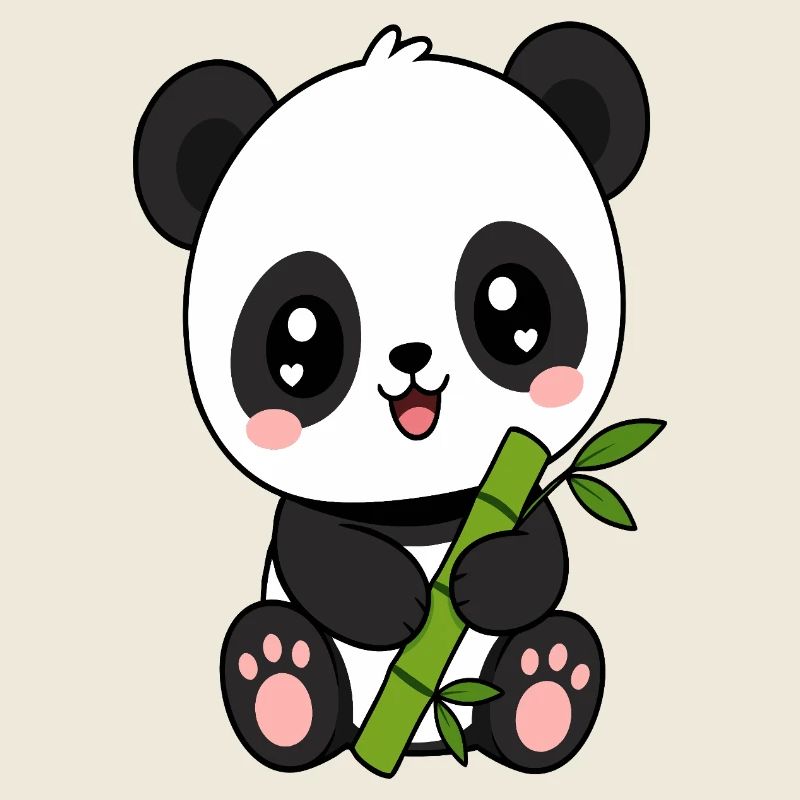 Panda Bambus Charm