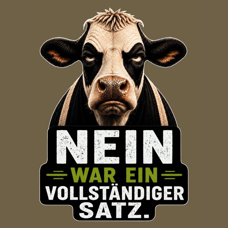 Nein war ein vollständiger Satz Kuh Spruch