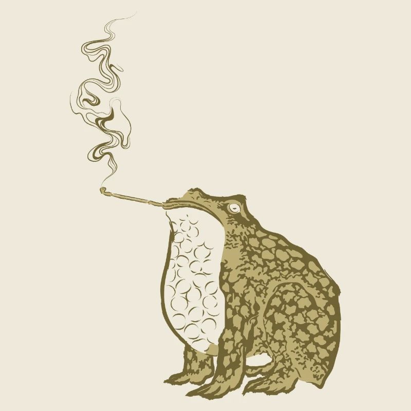 Fumée de grenouille japonaise funky