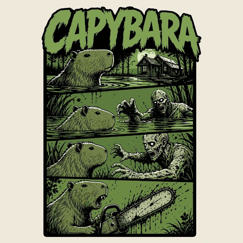 Capybara du Marais Zombie