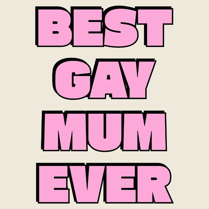 Beste schwule Mutter aller Zeiten fett rosa Text