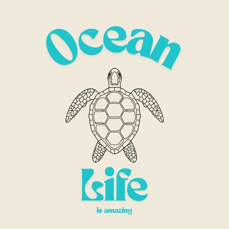 Ozeanleben Schildkröte Shirt