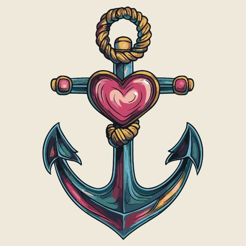 Ancre Symbole Coeur