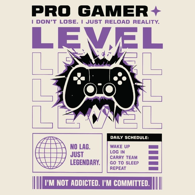Conception de manettes Pro Gamer Level Up
