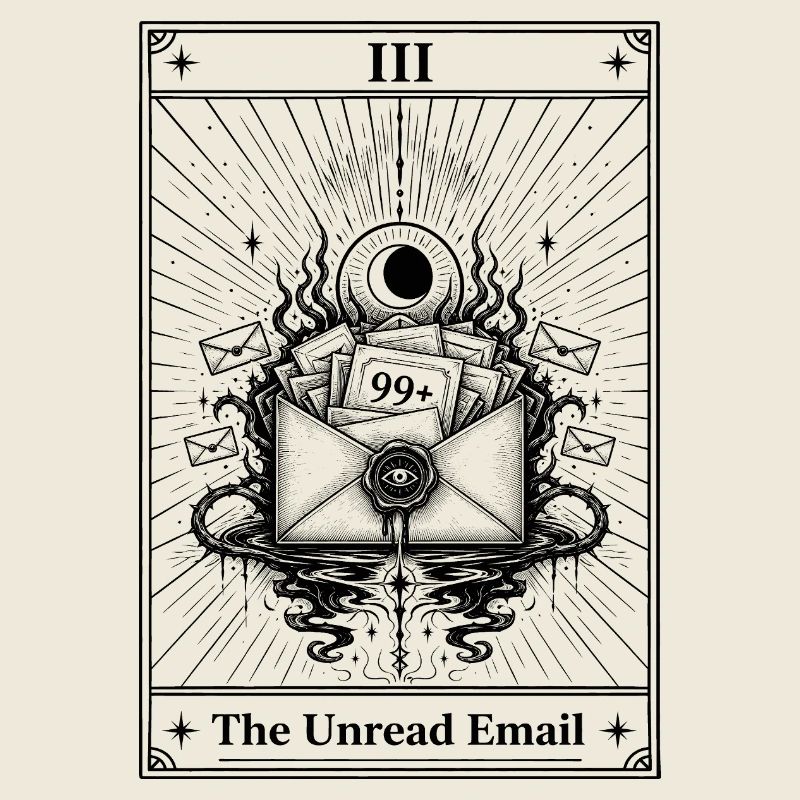 Ungelesene E-Mail | Tarotkarte Alltag