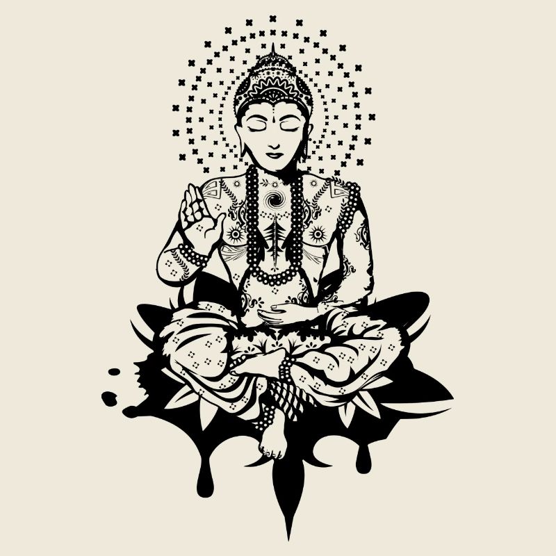 Buddha in the lotus position